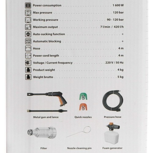 Мойка высокого давления Bort BHR-1700-Pro (93416305) (бирюзовый/черный) 3