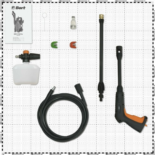 Мойка высокого давления Bort BHR-1700-Pro (93416305) (бирюзовый/черный) 6