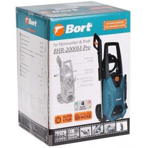 Мойка высокого давления Bort BHR-2000M-Pro (93416411) (бирюзовый/черный) 3