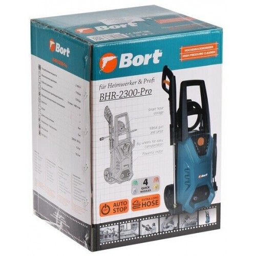 Мойка высокого давления Bort BHR-2300-Pro (бирюзовый/черный) 3