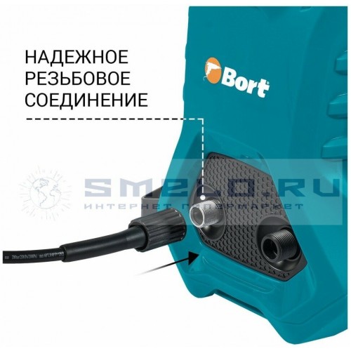 Мойка высокого давления Bort BHR-2300-Pro (бирюзовый/черный) 4