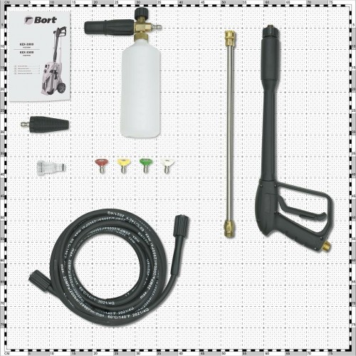 Мойка высокого давления Bort KEX-3000 (91276308) (серый) 5