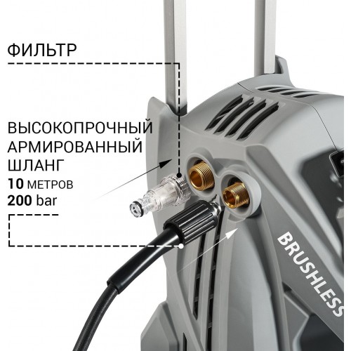 Мойка высокого давления Bort KEX-3500 (91278166) (серый/черный) 3