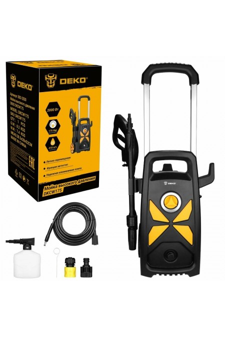 Мойка высокого давления DEKO DKCW175 083-2030 (черный/желтый) 