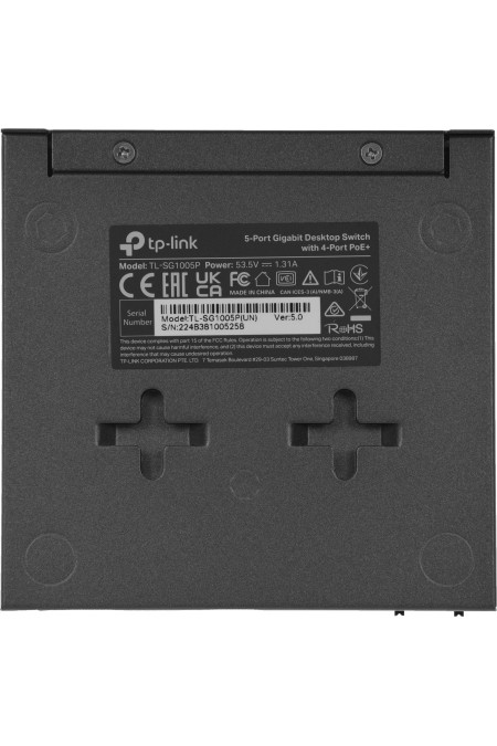 Коммутатор TP-Link TL-SG1005P (черный) 5