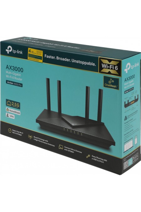 Wi-Fi роутер TP-LINK Archer AX55 Pro AX3000 (черный) 19