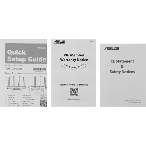 Wi-Fi роутер Asus TUF-AX4200 (черный) 17