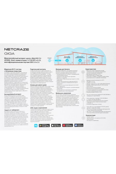 Wi-Fi роутер Keenetic Netcraze Giga (NC-1012) (белый) 12