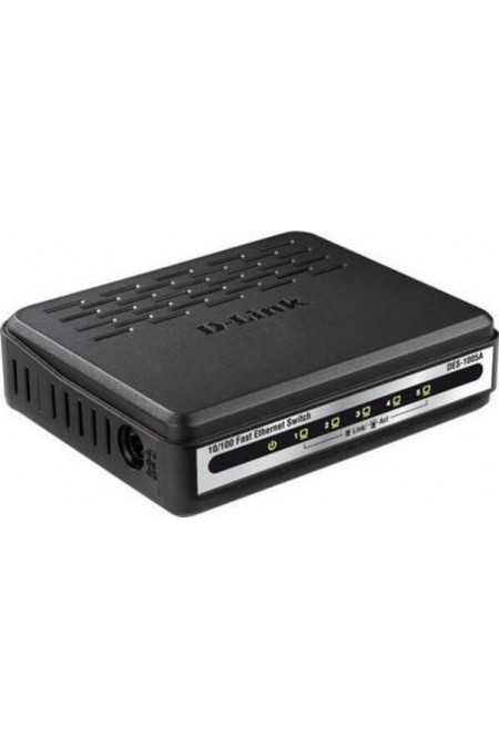 Коммутатор D-LINK DES-1005C/B1A 5PORT10/100M TX (черный) 