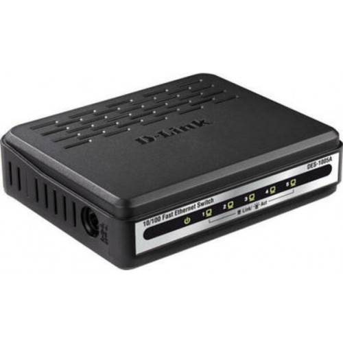 Коммутатор D-LINK DES-1005C/B1A 5PORT10/100M TX (черный) 