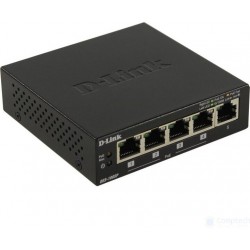 Коммутатор D-Link DES-1005P/B1A (черный)