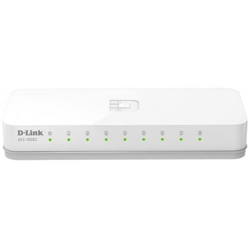 Коммутатор D-Link DES-1008C (белый) 7