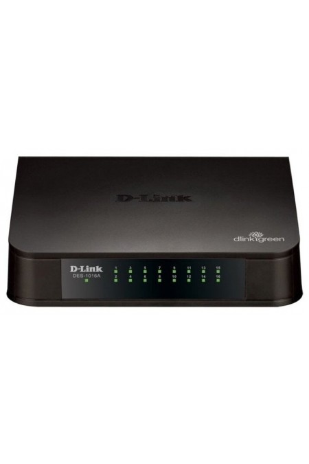 Коммутатор D-link DES-1016A/E2A (черный) 