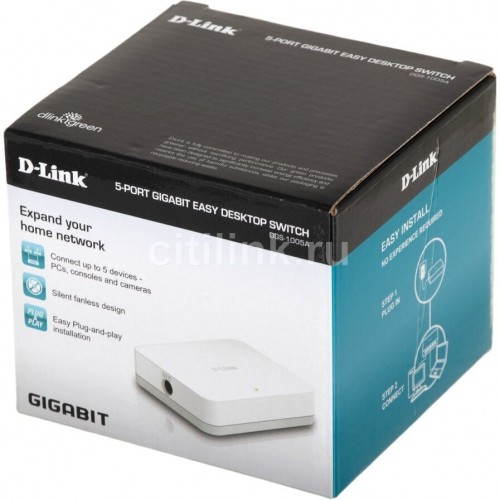 Коммутатор D-Link DGS-1005A/F1A 5G (черный) 3