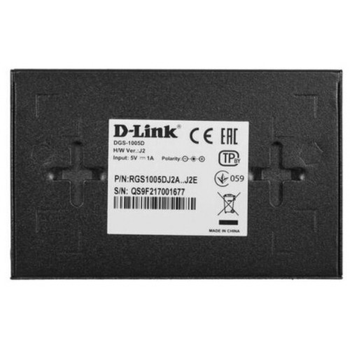 Коммутатор D-link DGS-1005D/J2A (черный) 3