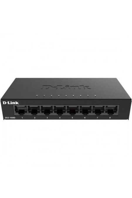 Коммутатор D-Link DGS-1008D/R1A (черный) 