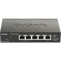 Коммутатор D-Link DGS-1100-05PDV2 5G 2PoE 18W (черный)