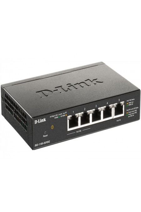 Коммутатор D-Link DGS-1100-05PDV2/A1A (черный) 1