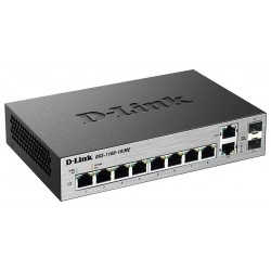 Коммутатор D-Link DGS-1100-10/ME/A2A 8G 2GBIC (черный)