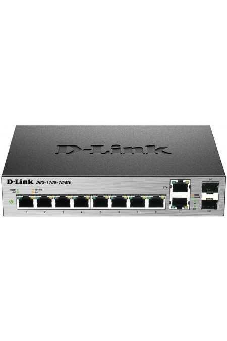 Коммутатор D-Link DGS-1100-10/ME/A2A 8G 2GBIC (черный) 1