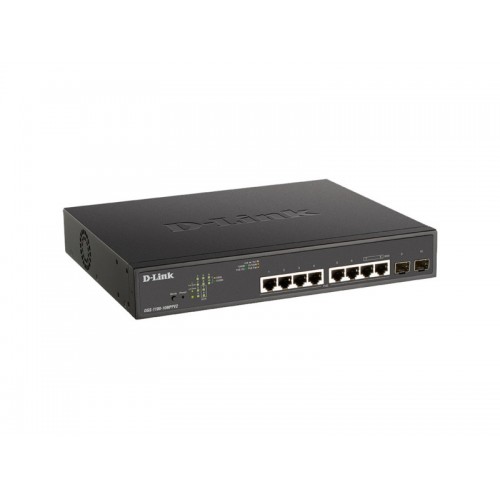 Коммутатор D-Link DGS-1100-10MPPV2/A (черный) 