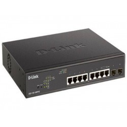 Коммутатор D-Link DGS-1100-10MPPV2/A (черный)