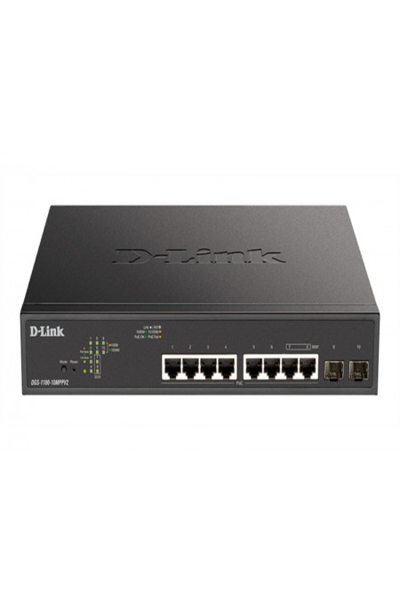 Коммутатор D-Link DGS-1100-10MPPV2/A (черный) 2