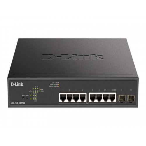 Коммутатор D-Link DGS-1100-10MPPV2/A (черный) 6