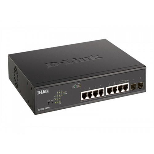 Коммутатор D-Link DGS-1100-10MPPV2/A (черный) 7
