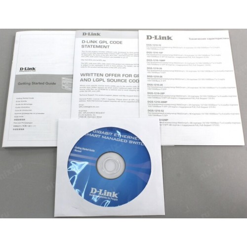 Коммутатор D-Link DGS-1210-10MP/FL (черный) 5