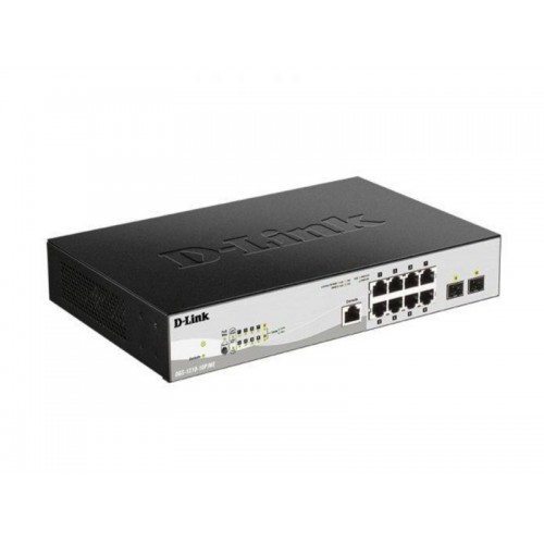 Коммутатор D-link DGS-1210-10P/ME/A1A (черный) 