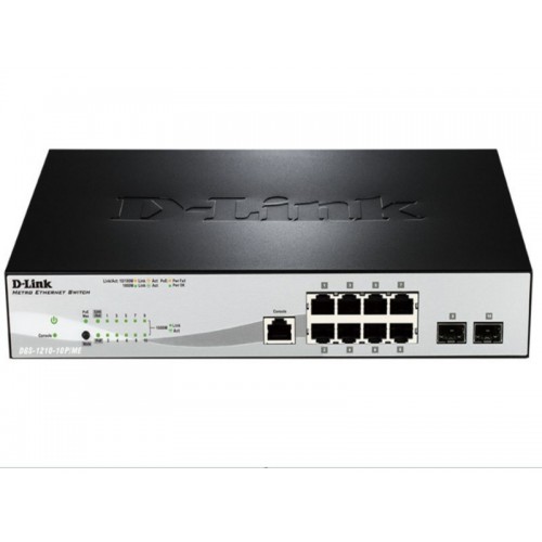 Коммутатор D-link DGS-1210-10P/ME/A1A (черный) 1