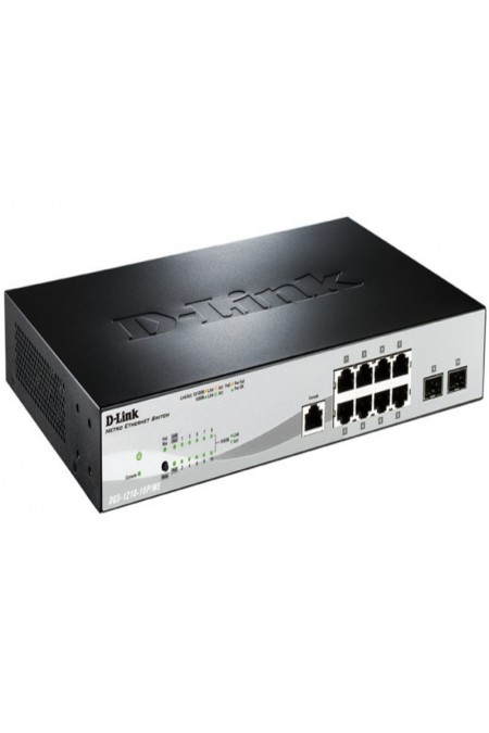 Коммутатор D-link DGS-1210-10P/ME/A1A (черный) 