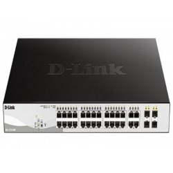 Коммутатор D-Link DGS-1210-28MP/FL1A (черный)
