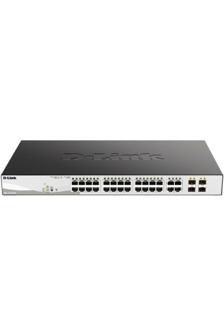 Коммутатор D-Link DGS-1210-28P/F (черный) 