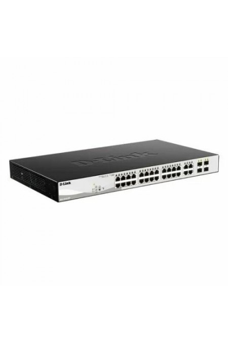 Коммутатор D-Link DGS-1210-28P/F5A (черный) 