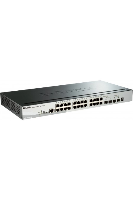 Коммутатор D-LINK DGS-1510-28P/A1A (черный) 