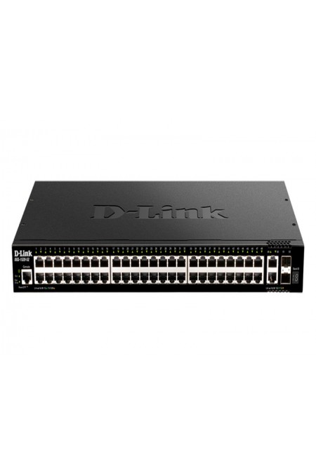 Коммутатор D-Link DGS-1520-52 DGS-1520-52/A1A 48G 2x10G 2SFP+ (черный) 