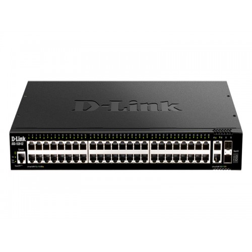 Коммутатор D-Link DGS-1520-52 DGS-1520-52/A1A 48G 2x10G 2SFP+ (черный) 