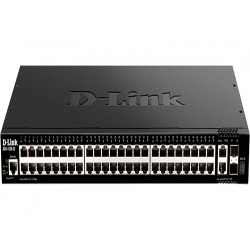 Коммутатор D-Link DGS-1520-52 DGS-1520-52/A1A 48G 2x10G 2SFP+ (черный) 3