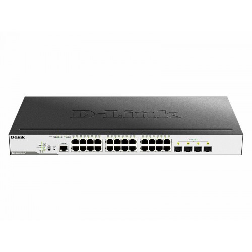 Коммутатор D-Link DGS-3000-28LP/B1A (черный) 