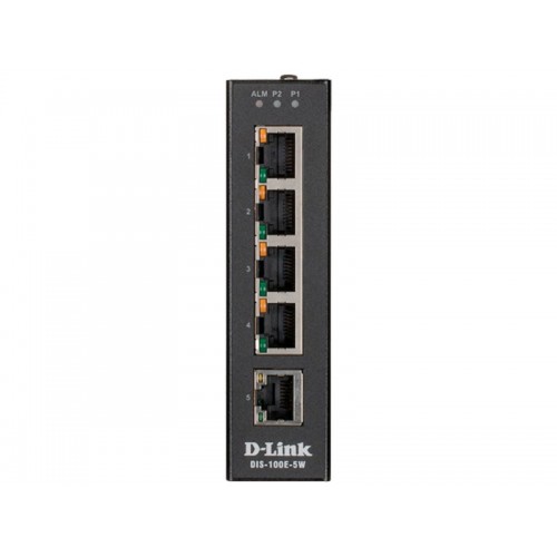 Коммутатор D-Link DIS-100E-5W/A1A (черный) 
