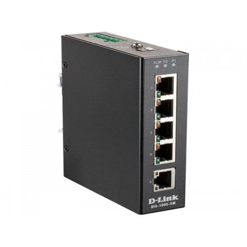 Коммутатор D-Link DIS-100E-5W/A1A (черный) 1