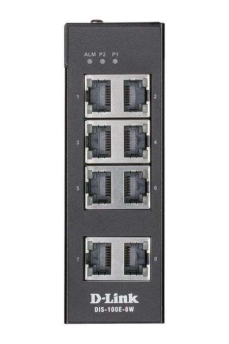 Коммутатор D-Link DIS-100E-8W/A1A (черный) 1