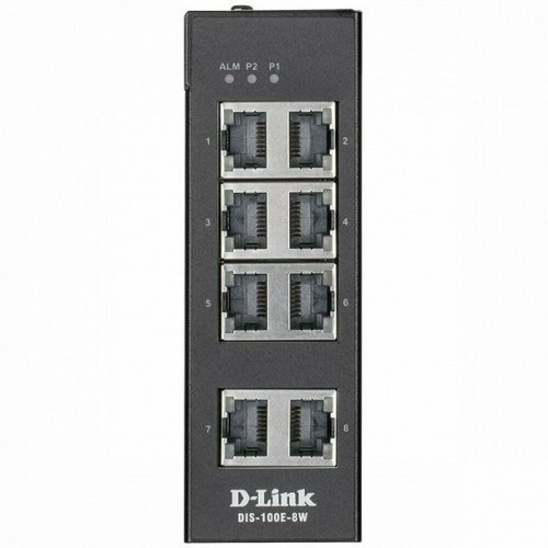 Коммутатор D-Link DIS-100E-8W/A1A (черный) 8