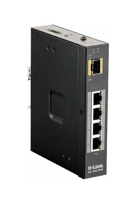 Коммутатор D-Link DIS-100G-5PSW/A1A (черный) 