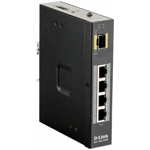 Коммутатор D-Link DIS-100G-5PSW/A1A (черный) 