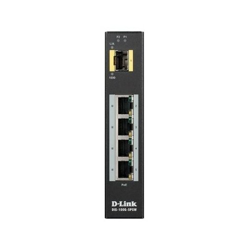Коммутатор D-Link DIS-100G-5PSW/A1A (черный) 1
