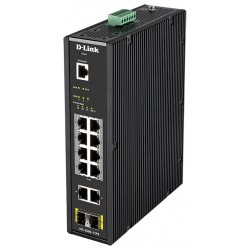 Коммутатор D-Link DIS-200G-12PS/A (черный)