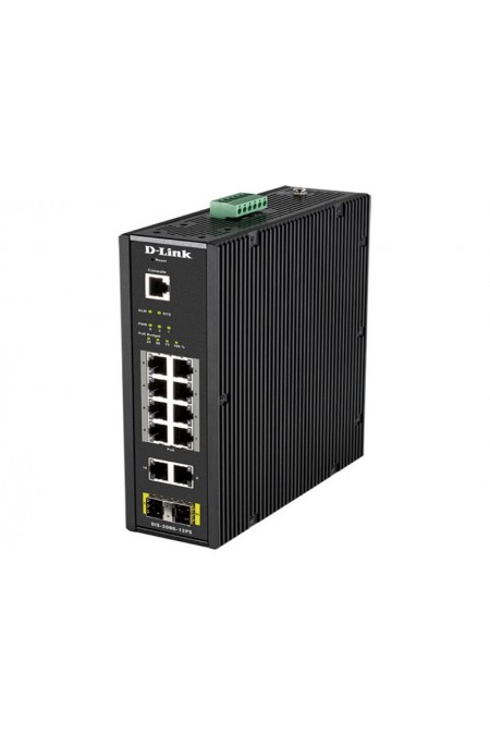 Коммутатор D-Link DIS-200G-12PS/A (черный) 